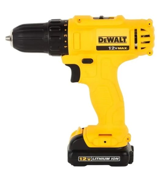 Дрель-шуруповерт DeWalt DCD700D2, 12 В, 2 Ач, 24 Нм, щеточный
