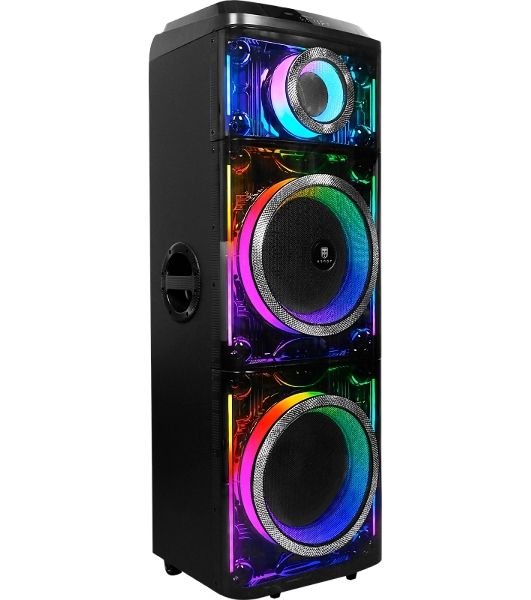 Колонка порт. Ural Молот 216 черный/черный 3000W 1.1 BT/3.5Jack/USB-C 15м 9000mAh (УРАЛ МОЛОТ 216)