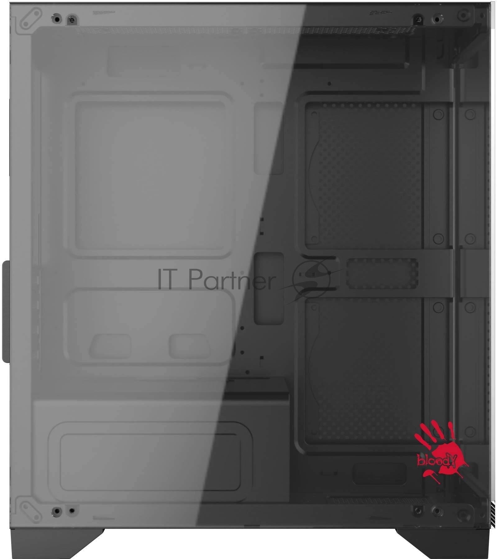 Компьютерный корпус Bloody BD-CC103 черный без БП mATX 7x120мм 1xUSB 2.0 1xUSB 3.0 audio bott PSU