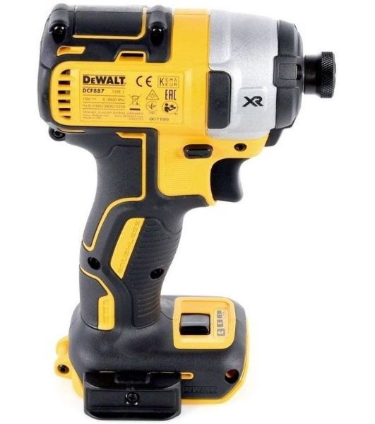 Шуруповерт DEWALT DCF887N-XJ, 18 В, 0 Ач, 205 Нм, бесщеточный, ударный