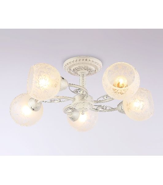 Светильник Ambrella light TR3062/5 WH/SL/FR белый/серебро/белый матовый E27/5 max 40W D615*245