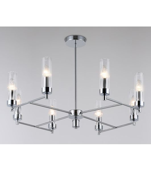 Люстра Ambrella light LH55152/8 CH/CL хром/прозрачный E14/8 max 40W D765*520