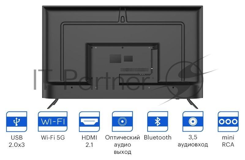 Телевизор Kivi 55" 55U740NB черный LED UHD 60Hz Smart TV