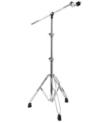 Стойка STAGG LBD-52 двойная "журавль" для тарелки, 52 серии, 3-х секционная прочная металлическая конструкция, диаметры трубок 25 мм, 22 мм, 19 мм, двойные ножки, максимальная высота 180 см, длина стрелы 39 см, вес 3,35 кг, отделка хром