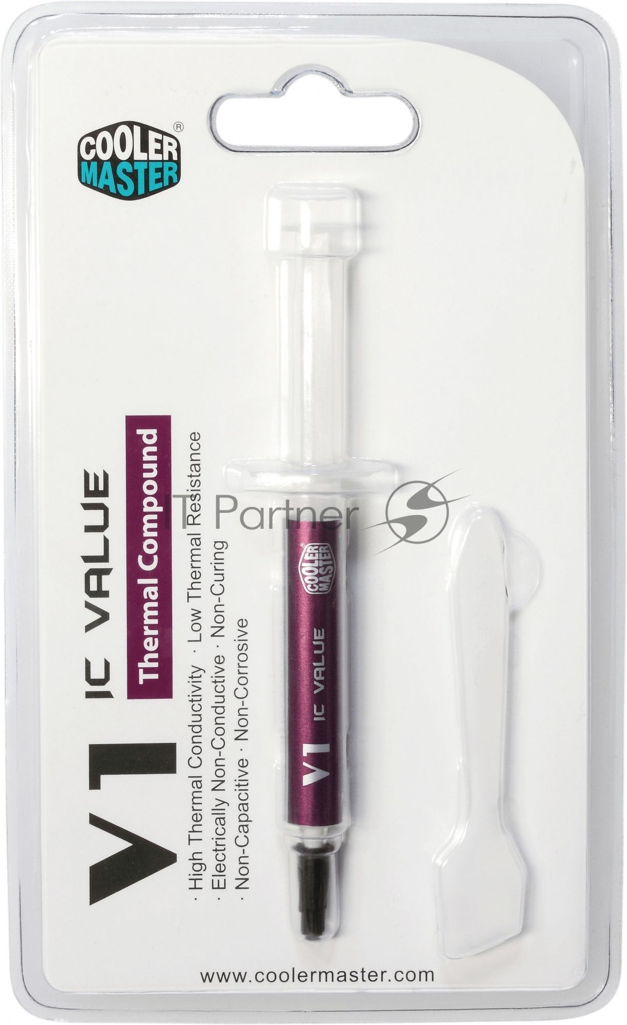 Термопаста Cooler Master IC-Value V1 (RG-ICV1-TW20-R1) белая термопаста 4.6 г