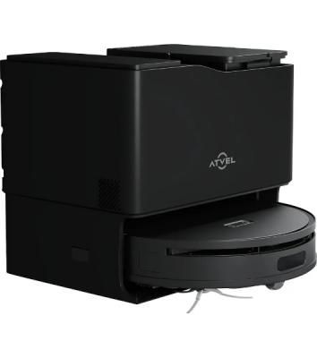 Робот-пылесос Atvel R100 черный, 5200 мAч Li-Ion, уборка сухая/влажная, пылесборник контейнер 0.34 л