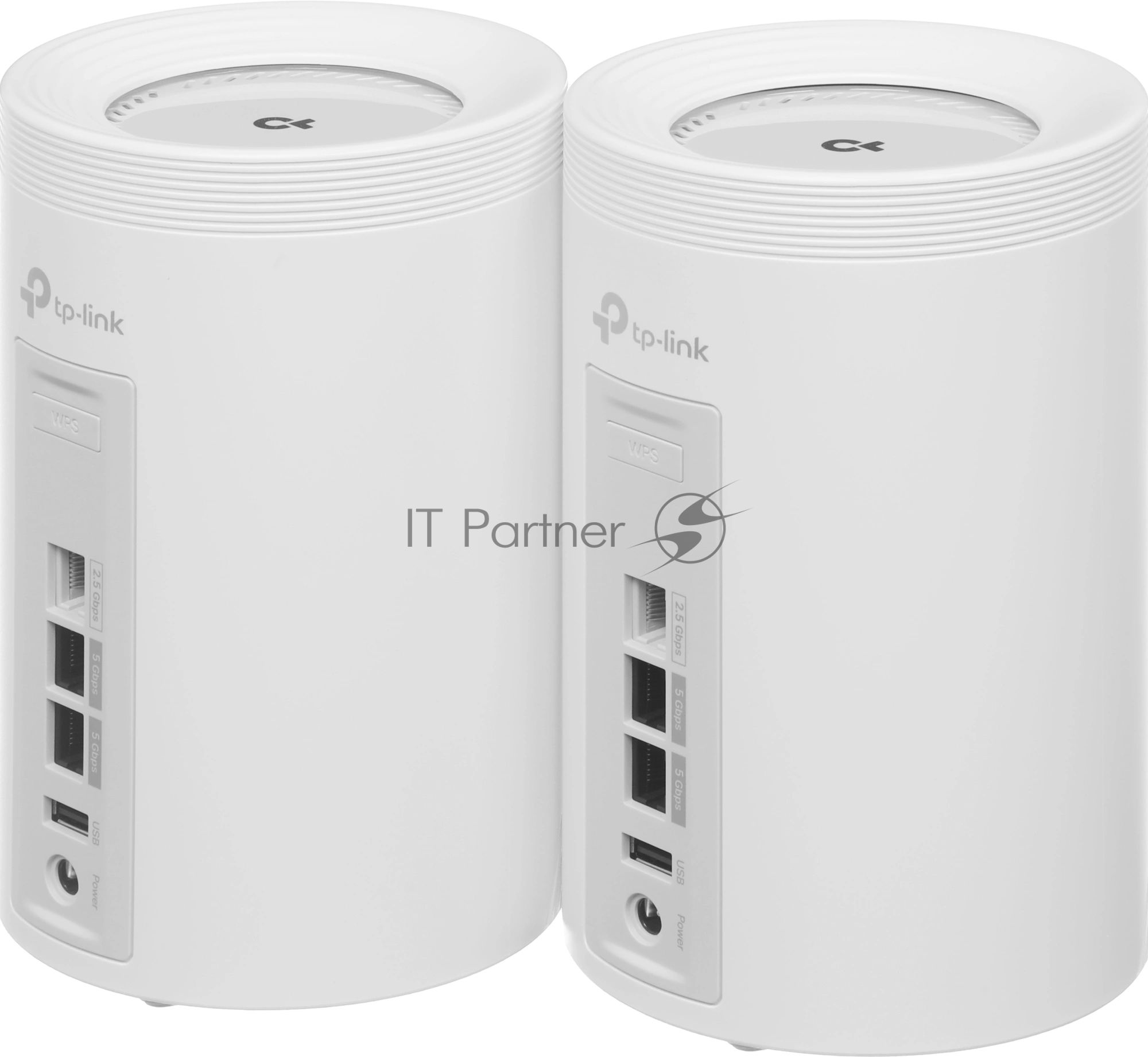 Бесшовный Mesh роутер TP-Link Deco BE65 Pro (DECO BE65 PRO(2-PACK)) BE9300 100/1000/2500/5000BASE-T белый (упак.:2шт)