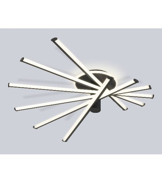 Потолочный светодиодный светильник Ambrella light FL6232 BK черный 96W 3000K-6400K 605*605*200 (ПДУ ИК)