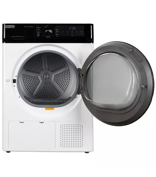 Сушильная машина DeLonghi DTD 1016 H EMILIA белый, 10 кг, сушка - конденсационная, программ - 15, 59.5 x 85 x 64.5 см