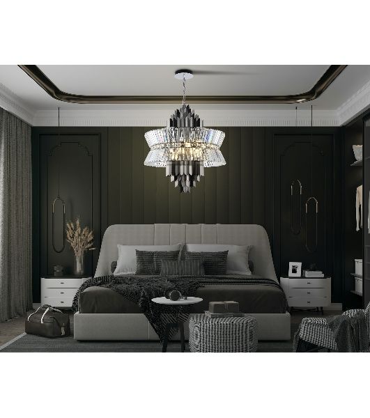 Люстра Ambrella light LH41026/18 BK/CL черный/прозрачный E14*18 max 40W D700*750