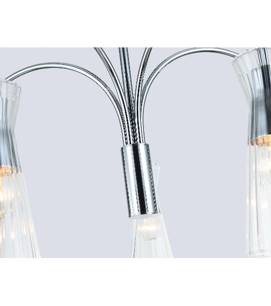 Люстра Ambrella light LH55651/5 СH/CL хром/прозрачный E14*5 max 40W D600*440