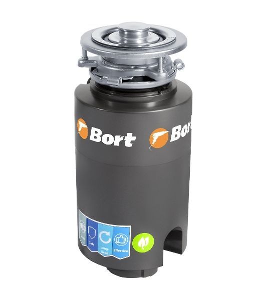 Измельчитель пищевых отходов Bort TITAN 4000 390 Вт; 4,2 кг/мин; 2800 об/мин; 1200 мл; Металл; набор аксессуаров 4 шт [91275769] 91275769