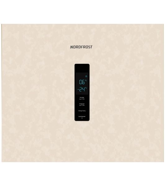 Холодильник Nordfrost RFC 350D NFYm бежевый мрамор двухкамерный 215/95 л морозилка снизу