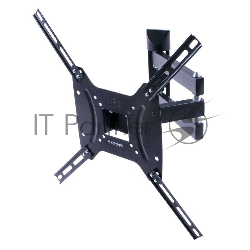 Кронштейн для телевизора Kromax DIX-24 черный 15"-55" макс.35кг настенный поворотно-выдвижной и наклонный