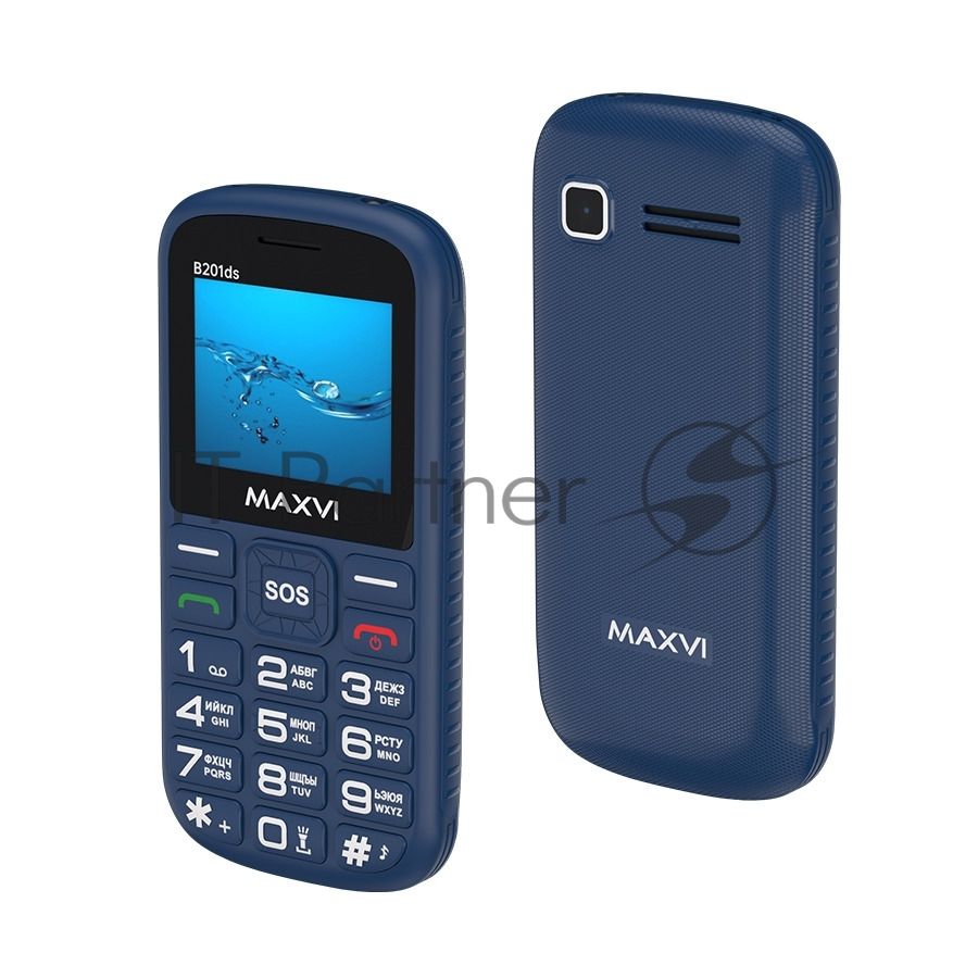 Мобильный телефон Maxvi B201ds синий