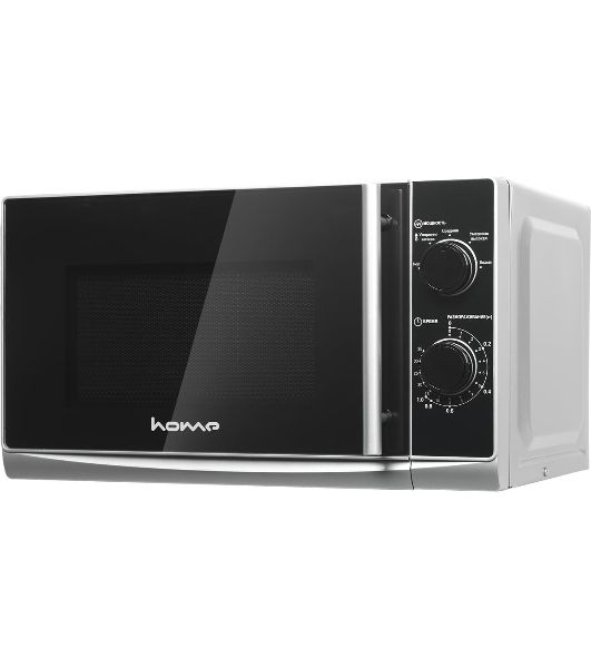 Микроволновая печь home HMM207ES черный/серебристый, 20 л, 700 Вт, переключатели - поворотный механизм