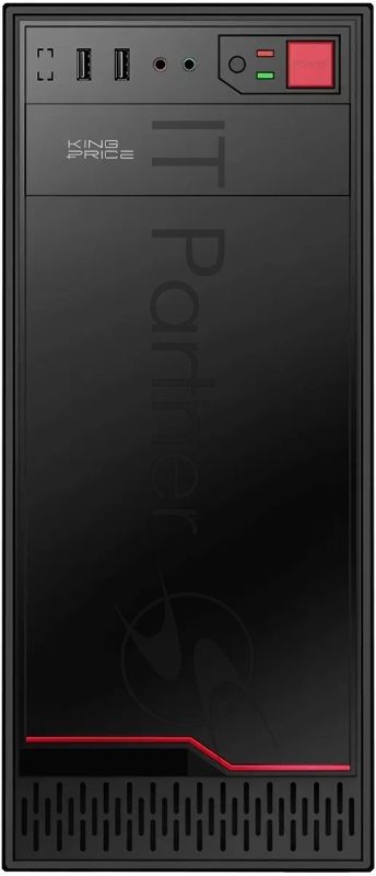Компьютерный корпус KingPrice KPCC-MD201 черный без БП ATX 1x80мм 4x120мм 2xUSB 2.0 audio