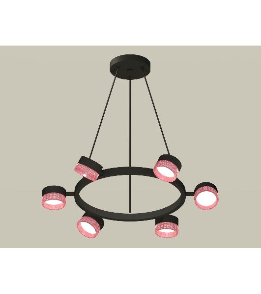 Светильник Ambrella light XB9193251/6 SBK/PI черный песок/розовый GX53 (C9193, N8486)