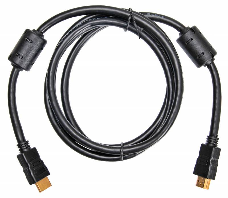 Кабель аудио-видео Buro HDMI (m)/HDMI (m) 1.8м. феррит.кольца черный