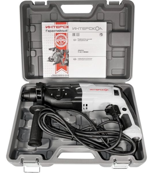 Перфоратор Интерскол П-32/1100АВС, SDS-plus, 1100 Вт, 3,4 Дж, от сети