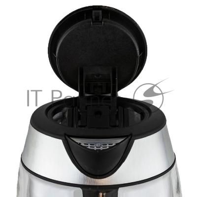 Чайник электрический JVC JK-KE1825 1,7 л, 2200 Вт, черный с серебристым