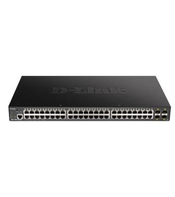 Коммутатор D-Link DGS-1250-52XMP/RU/A1A, 48×1 Гбит/с + 4×10 Гбит/с SFP+, управляемый