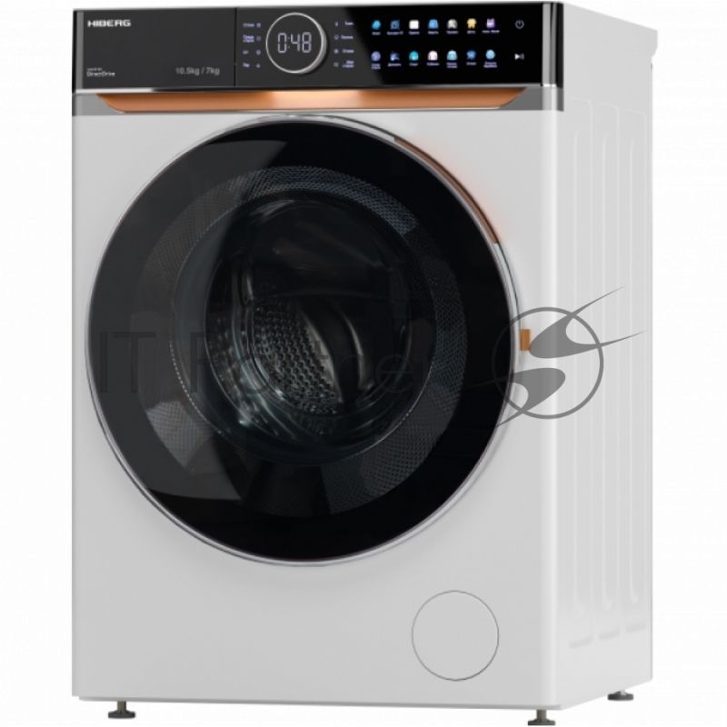 Стирально-сушильная машина HIBERG i-DDQ10 - 10714 W белый загр. фронтальная макс.: 10,5 кг 1400 об/мин класс: А+++