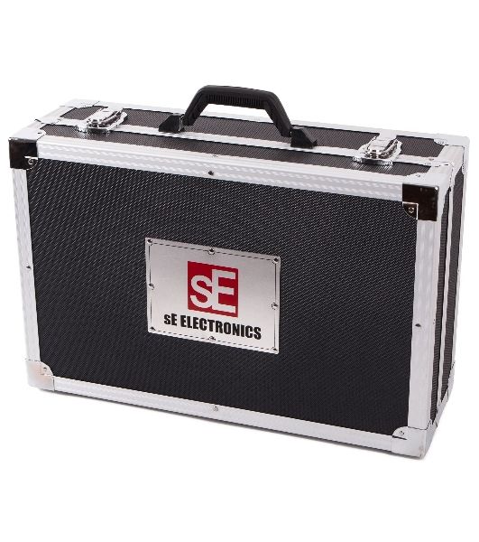 Микрофон конденсаторный sE Electronics [GEMINI II] двухламповый, 20 Гц - 20 кГц, кардиоида, в комплекте: держатель "паук", блок питания со шнуром, микрофонный кабель, металлический и деревянный кейсы.