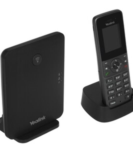 Телефон DECT-трубка Yealink W73P DECT (база W70B+трубка W73H) до 10 SIP-аккаунтов, до 10 трубок на базу, до 20 одноврем. Вызовов
