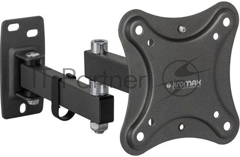 Кронштейн для телевизора Kromax CORBEL-3 черный, 10"-32" макс. 25 кг, настенный, поворот и наклон