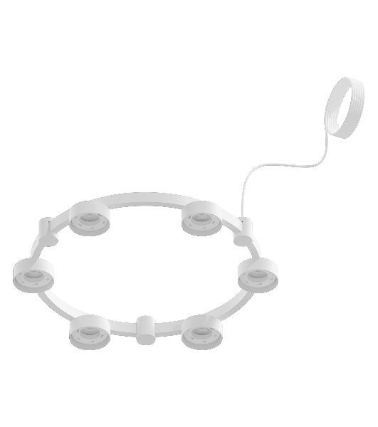Корпус светильника C9231/6 SWH белый песок D550*70.5mm GX53/6