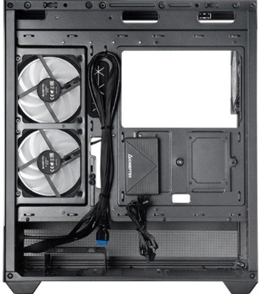 Компьютерный корпус Chieftec Vista черный без БП ATX 3x120мм 1xUSB2.0 1xUSB3.0 1xUSB3.1 audio bott PSU