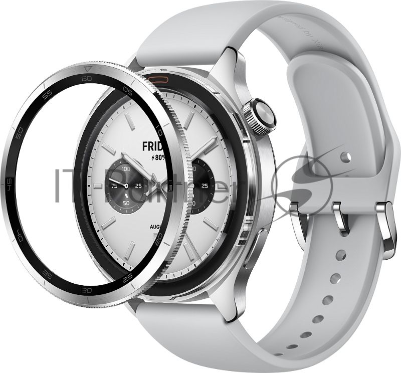 Умные часы Xiaomi Watch S4 47мм 1.43" AMOLED корп.серебристый рем.серый