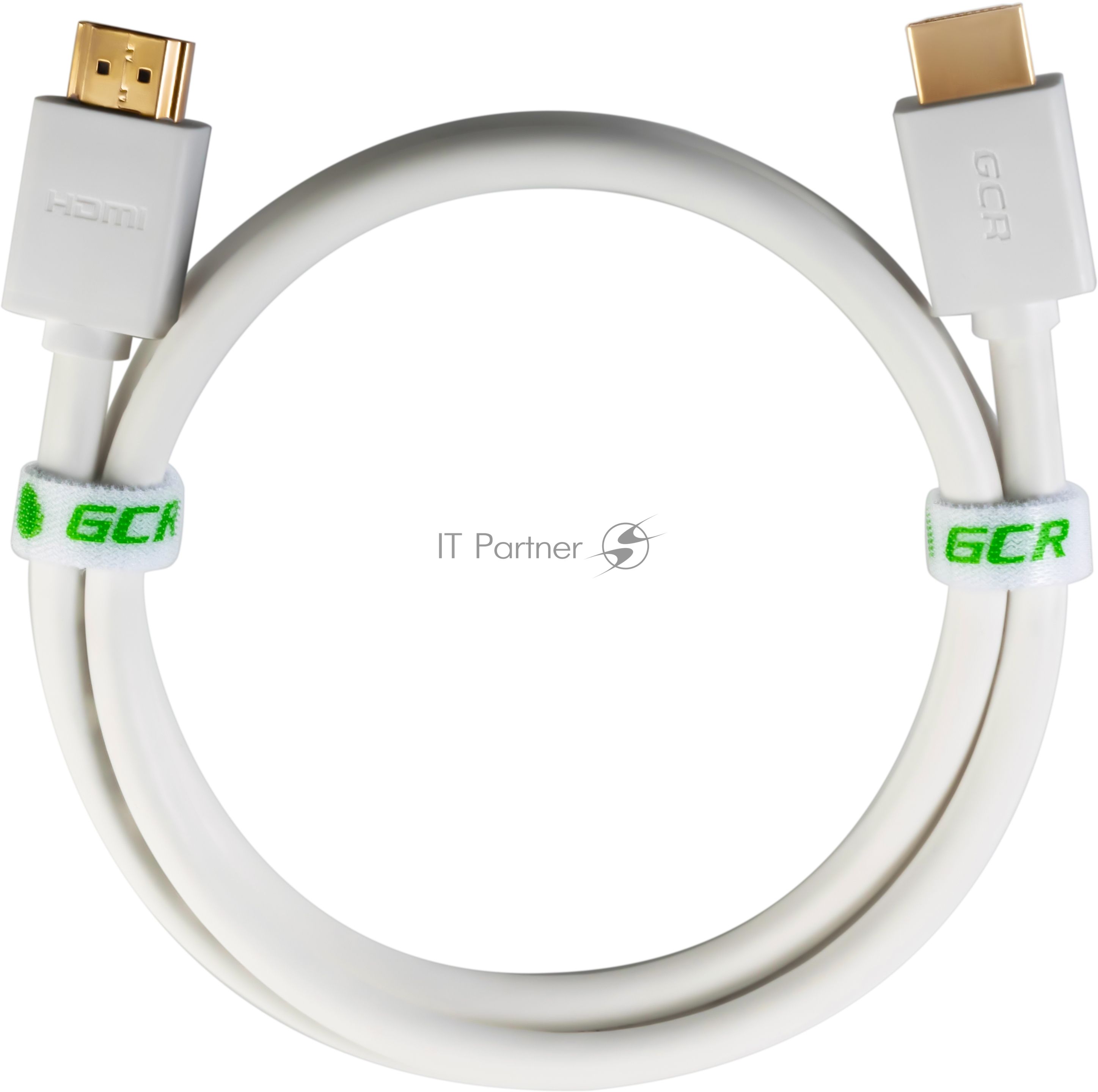Кабель Greenconnect Кабель 1.0m v2.0 HDMI M/M белый, OD7.3mm, 28/28 AWG, позолоченные контакты, Ethernet 18.0 Гбит/с, 3D, 4K, тройной экран