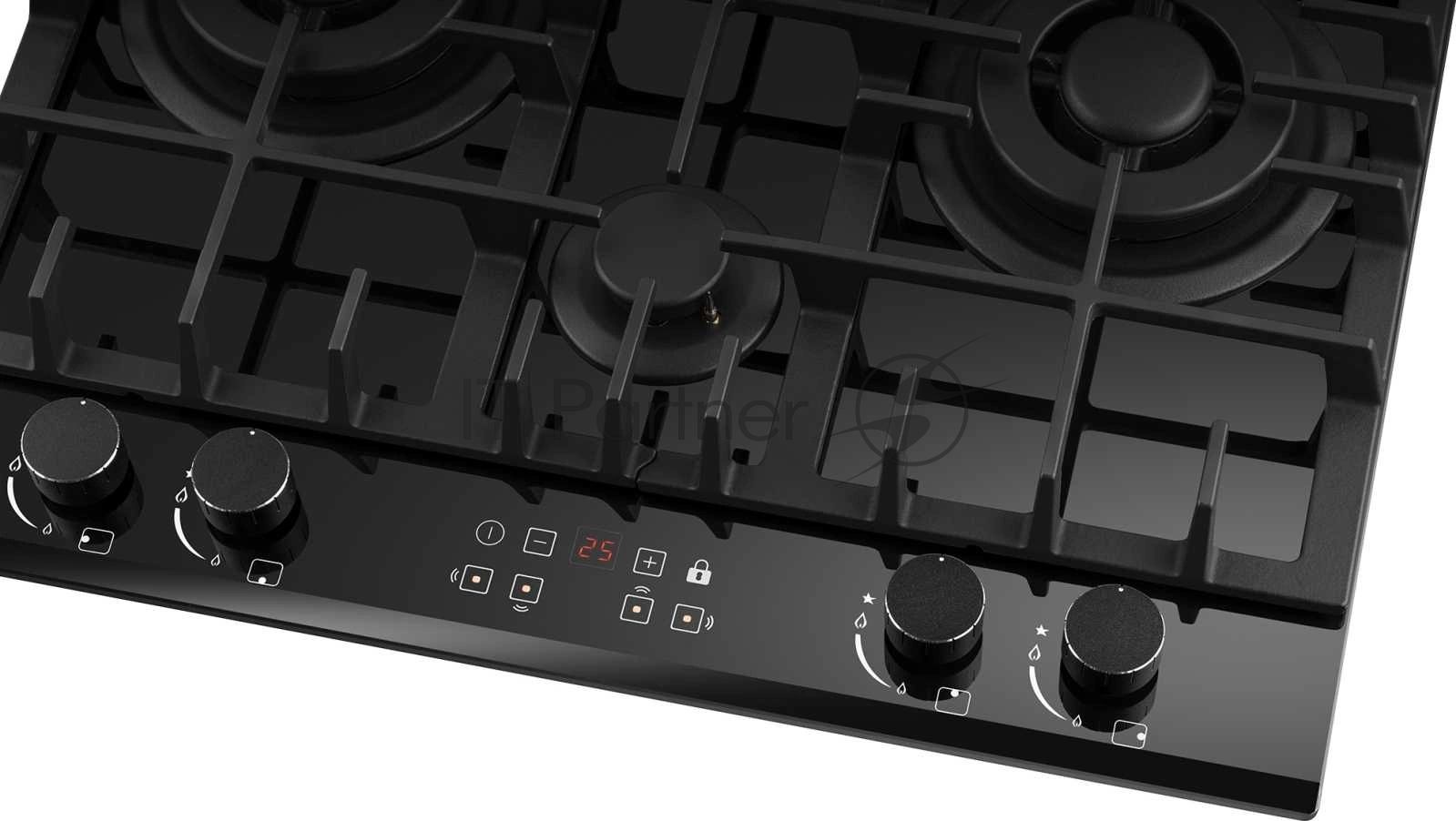 Газовая варочная панель Weissgauff HGG 642 BGH Double Wok Timer