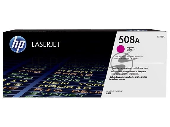 Тонер Картридж HP 508A CF363A пурпурный для HP CLJ M552/M553 (5000 стр.)