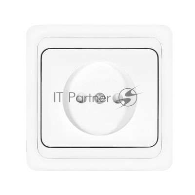 Розетка 1-м СП Валери 16А IP20 защ. шторки бел. Universal В0022x