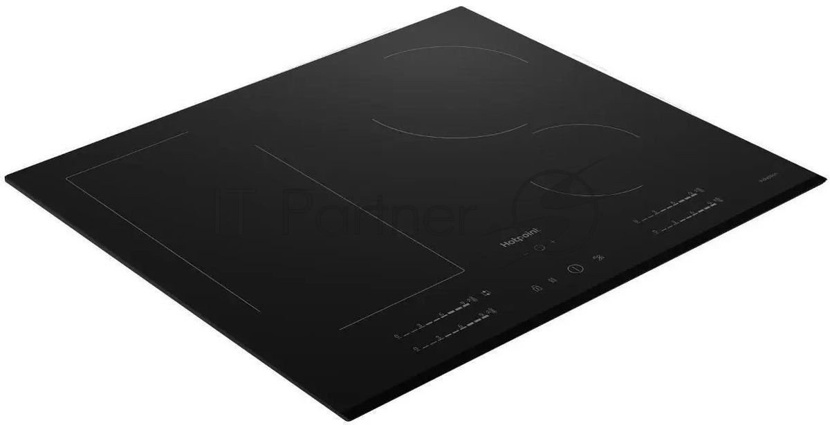 Индукционная варочная поверхность Hotpoint HS 1560B BF, 4 конфорки, с зоной расширения, стеклокерамика, 7400 Вт
