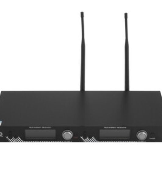 Радиосистема ITC T-521US UHF двухканальная радиосистема с двумя головными микрофонами, LCD дисплей, частотный диапазон 470-510 MHz.