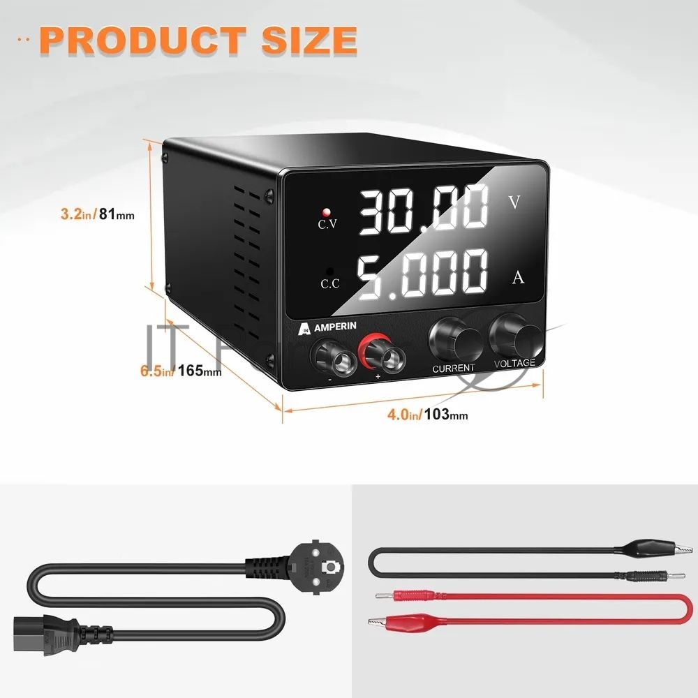 Лабораторный блок питания Amperin AI-F305 mini 30V, 5A, 0,15 кВт