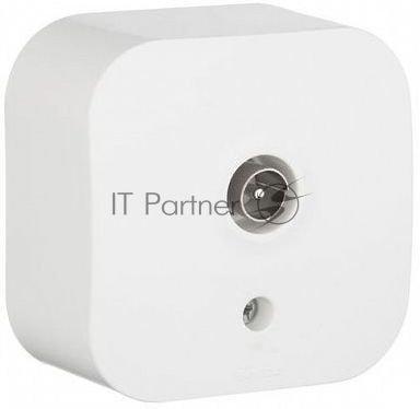 Розетка телевизионная Quteo TV БЕЛ Quteo Розетка TV БЕЛ