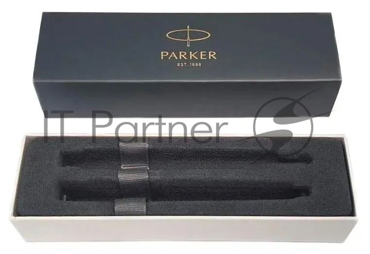 Набор ручек Parker IM Core FK221 CW2093216, Black GT, M, сталь нержавеющая, коробка подарочная, перьевая, ручка шариковая