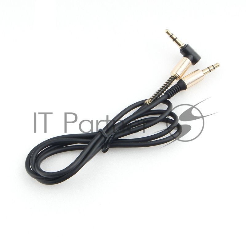 Кабель Cablexpert аудио 90˚ CCAB-02-35MML-1MB. 3.5 Jack (M)/3.5 Jack (M), черный, 1м, блистер