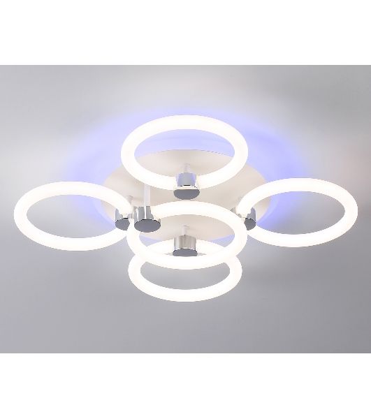 Потолочный светодиодный светильник FA3841/4+1 WH белый 70W 3000K-6400K+RGB D538*115 (ПДУ РАДИО 2.4G)