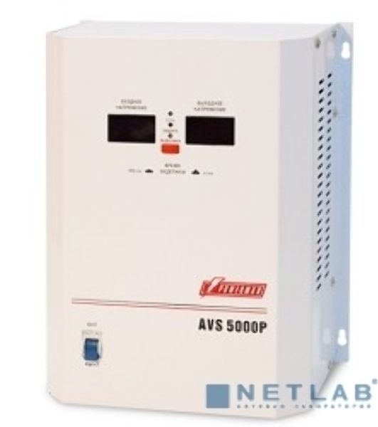 Стабилизаторы напряжения Powerman AVS-P Voltage Regulator 5000VA, Digital Indication, Wall Mount, Hardwire Input/Output, 230V, 1 year warranty, White