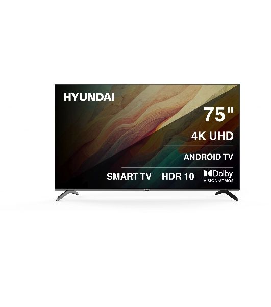 Телевизор Hyundai 75" H-LED75BU7009 черный LED UHD 60Hz Smart TV