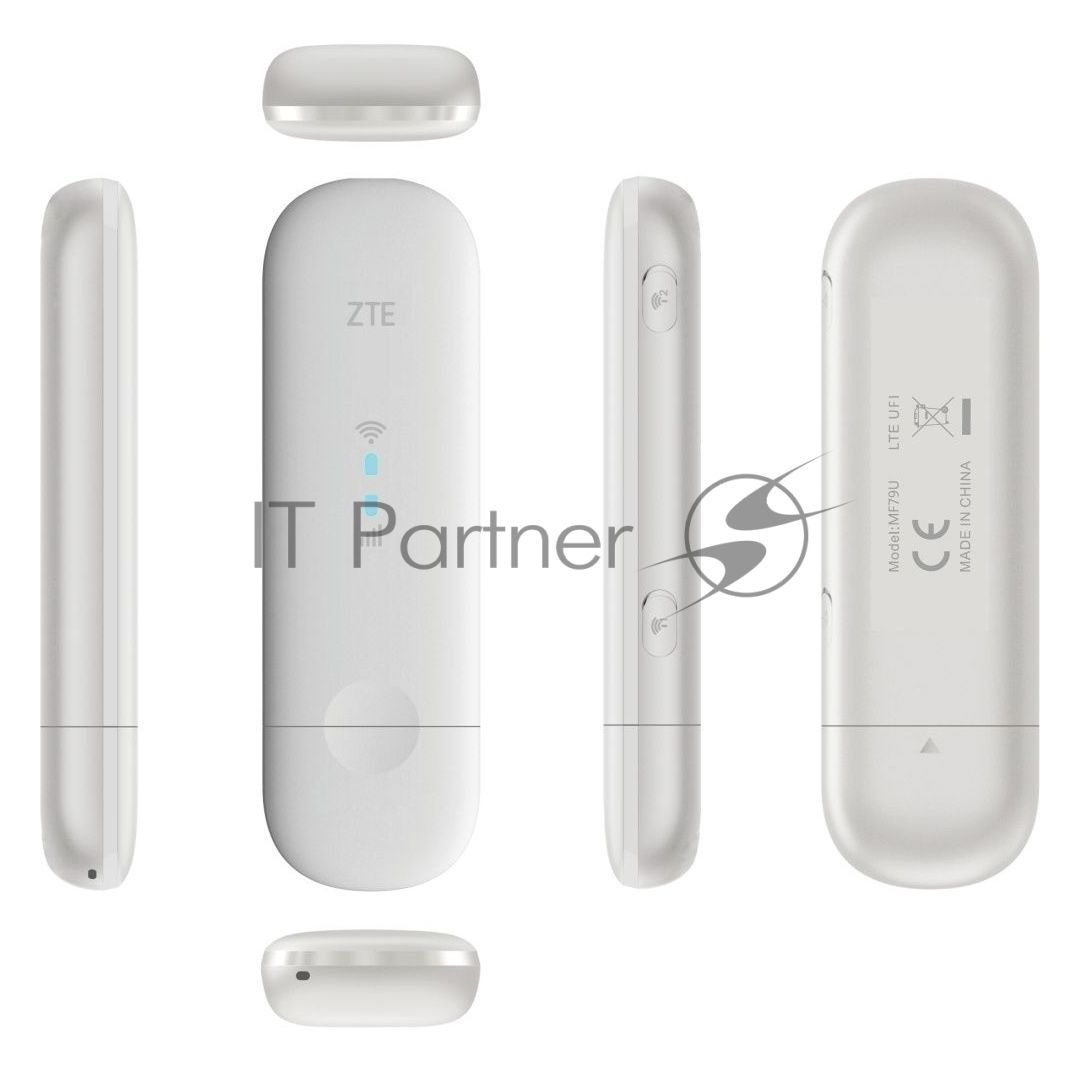 Модем 2G/3G/4G ZTE MF79RU USB Wi-Fi Firewall внешний белый