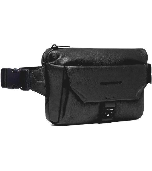 Сумка на пояс Piquadro Than CA6617S135/N черный натур.кожа