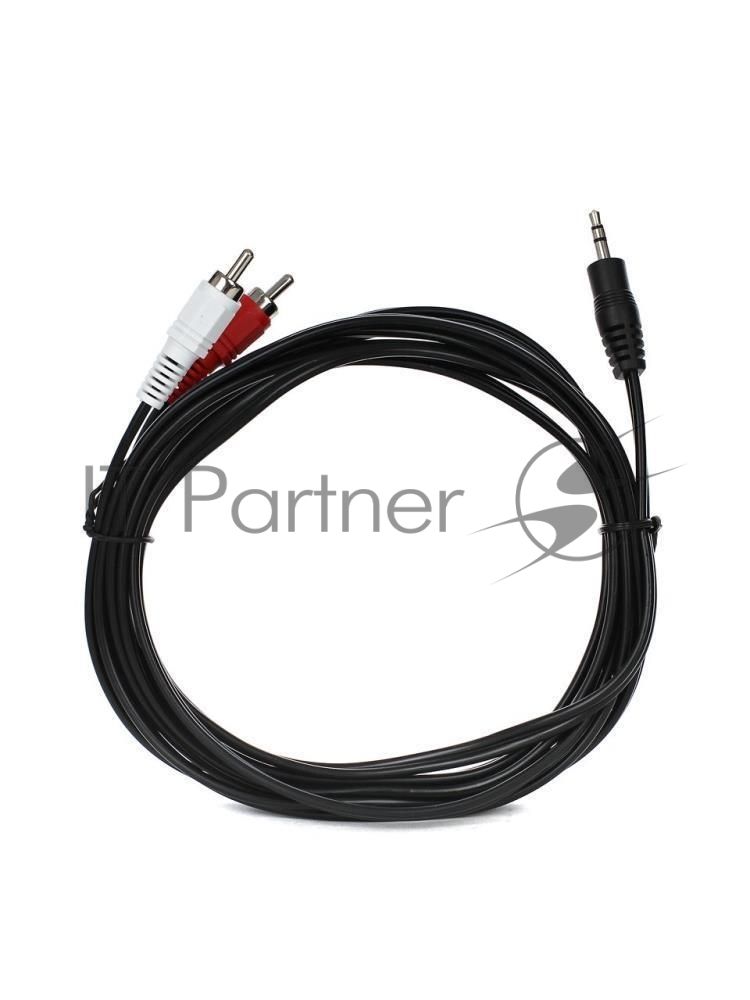 Кабель соединительный VCOM 3.5 Jack (M) - 2xRCA (M), стерео, аудио,  1.5м <VAV7183-1.5M>