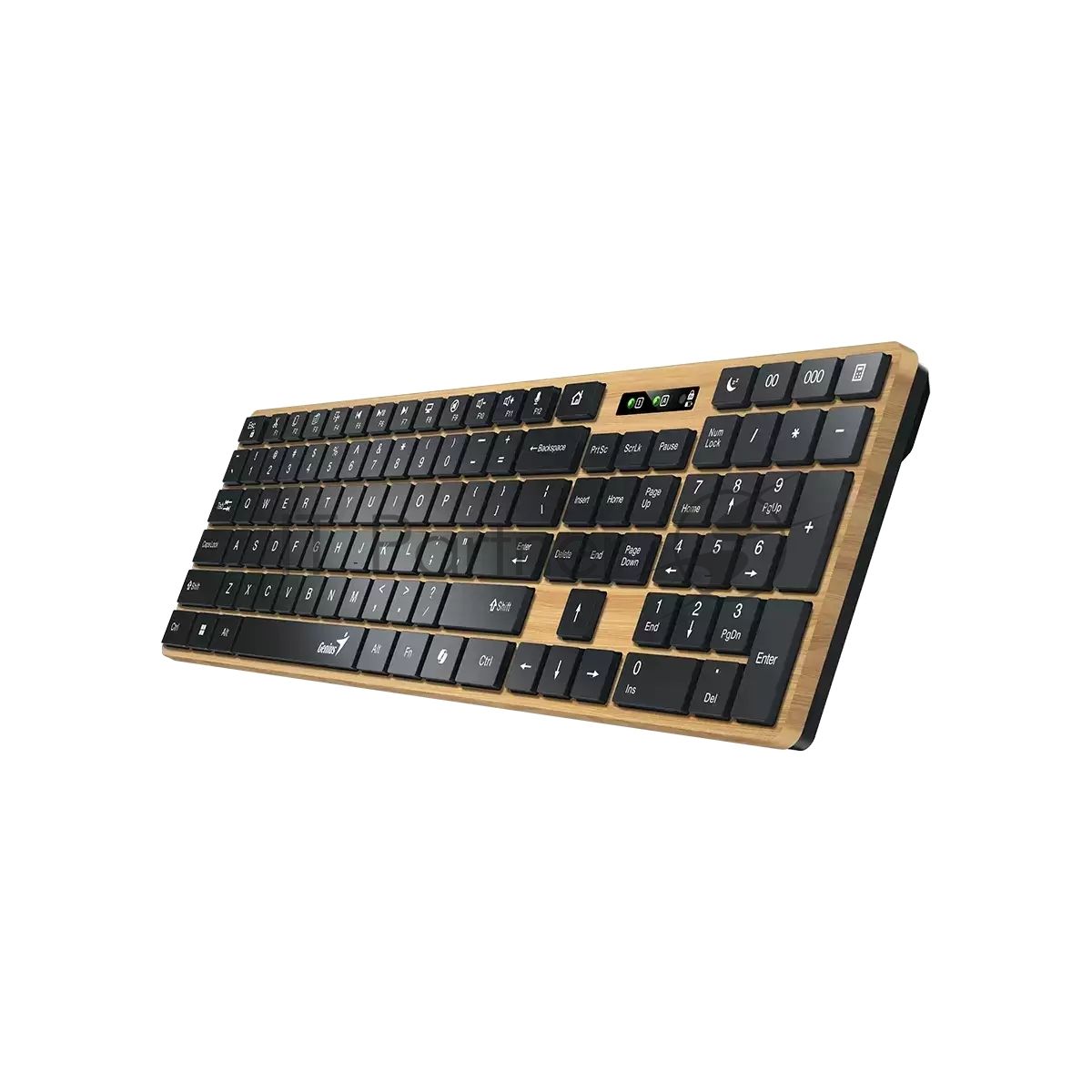 Клавиатура Genius Slimstar 7250BT гибридная, Bluetooth, радиоканал, сосновое дерево/чёрный